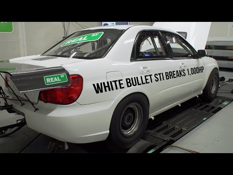 White Bullet Subaru STI Breaks 1,000HP - Real Street Performance