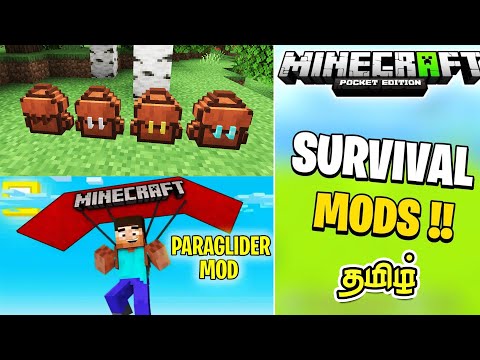 Minecraft PE Tamil 😍 | Must Download Mods For Minecraft Pocket Edition 😱 | Tamil | George Gaming |