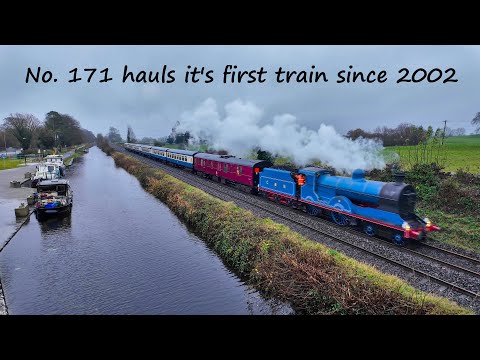 RPSI 171 hauls it's first train since 2002 - 15th November 2025