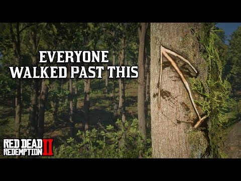 These Arrow Carvings Form a Hidden Trail (RDR2)