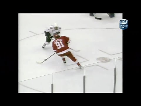 1998 Playoffs: Det @ Wsh - Game 3 Highlights (Strader/Redmond Call)