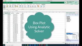 Box Plot Using Analytic Solver