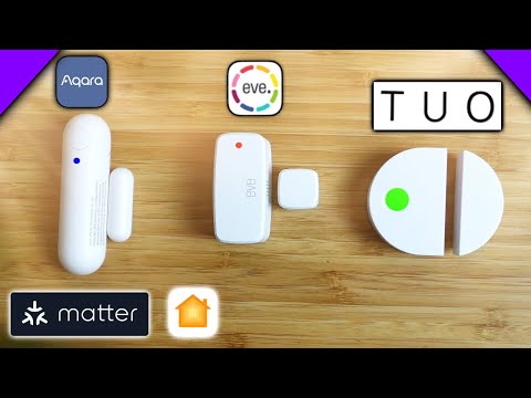 "Matter" Contact Sensor Comparison! (Eve, Aqara, TUO)