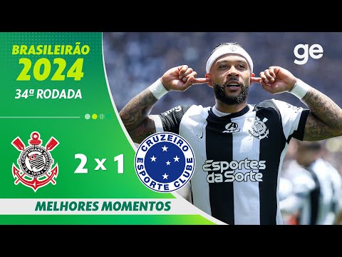 Gols e lances de Corinthians x Cruzeiro