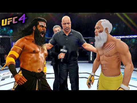 Old Bruce Lee vs. Veer Mahaan - EA Sports UFC 4