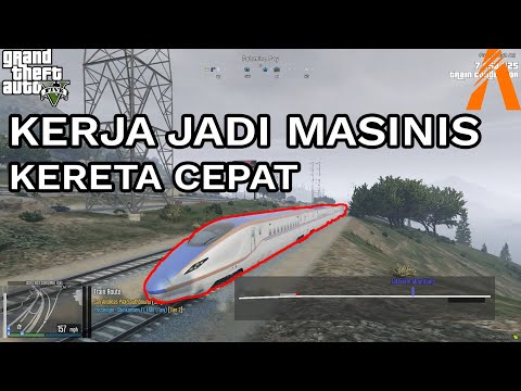 JADI MASINIS KERETA CEPAT - GTA V FIVEM TRANSPORT TYCOON