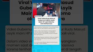 Viral Video Gubernur Kaltim Asyik Main HP saat Didemo Mahasiswa, Dianggap Tak Respek ke Peserta Aksi