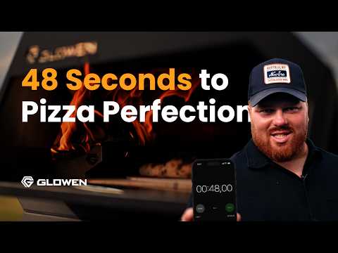 WOW 48 Seconds to Pizza Perfection | Glowen Raptor 1 Auto-Rotating Pizza Oven