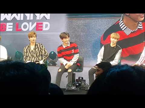 170922 Wanna One FM Singapore - Ji Sung imitates members