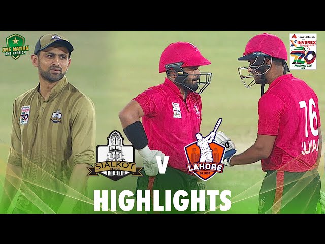 Full Highlights | Sialkot vs Lahore Blues | Match 36 | National T20 Cup 2025 | PCB | M2L1A