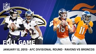 Flacco's Hail Mary | Ravens vs. Broncos 2012 AFC Divisional Playoffs | NFL Full Game