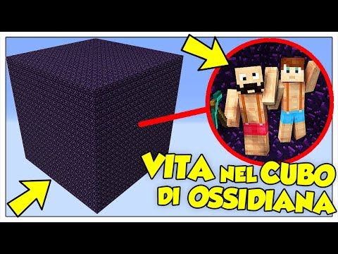 SI PUÒ SOPRAVVIVERE IN UN CUBO DI OSSIDIANA? - Minecraft ITA