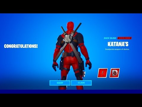 How To Get *NEW* DEADPOOL KATANAS BACKBLING in Fortnite! (FREE)