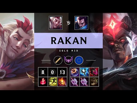 Rakan Mid vs Yasuo - EUW Master Patch 25.19