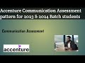Accenture Communication Assessment Pattern For 2023 2024 Batch Students Accenture Communication