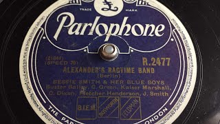 Bessie Smith - Alexander&#39;s Ragtime Band - 78 rpm - Parlophone R2477