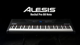 Video thumbnail for Alesis Recital Pro 88 Note Digital Piano | Gear4music demo by Gear4music Guitars