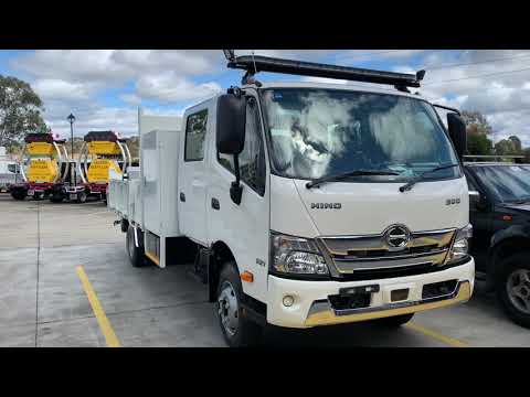 Hino Truck Sydney Australia - Hino 300 Series - 921 Custom Tipper & Maxilift Crane - Walk Around