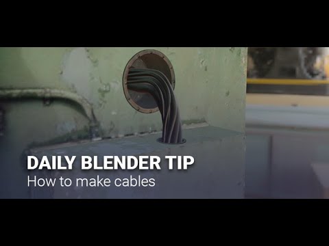 Daily Blender Secrets - How to add multiple cables at once