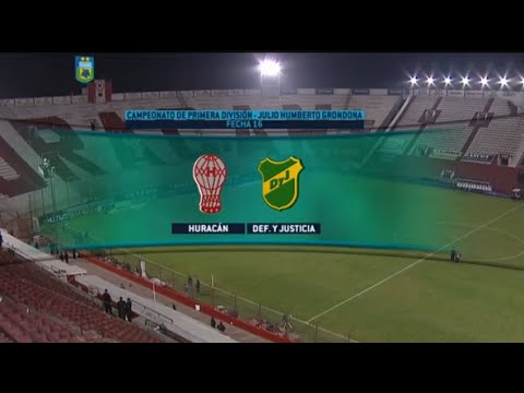 Fútbol en vivo. Huracán - Defensa y Justicia. Fecha 16 del torneo de Primera División. FPT.‏