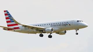 Envoy American Eagle Airlines Flight 3866 Embraer E175LR N284JN Landing at DFW From Killeen Texas