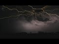 ⚡ Rolling Thunder Sleep Ambience with Clear Relaxing Sounds of Lightning and Rain Falling on Leaves.