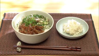 【3分クッキング公式】韓国風あじ丼／大根のつまのナムル