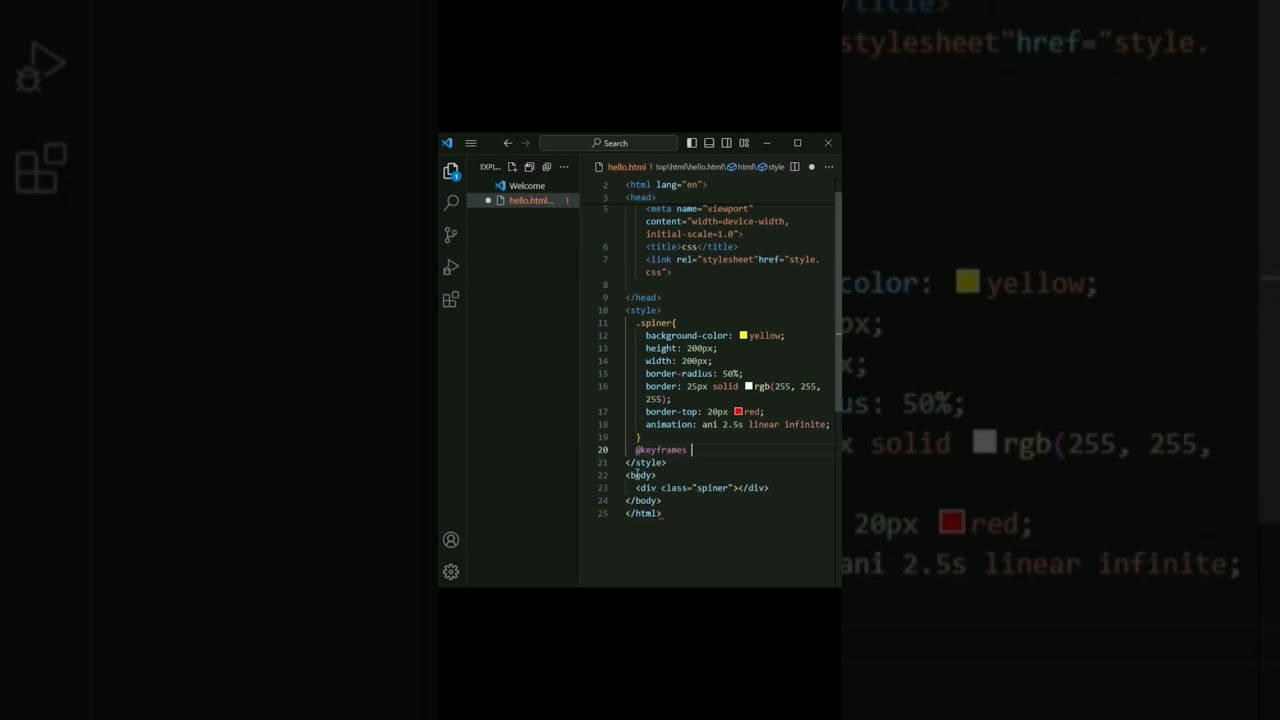 css circle animation effect||html||css||animation#viral #html #css #code #python #coding #webdesign