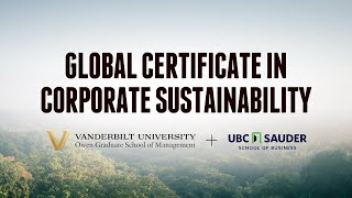 Advancing Global Sustainability: A Joint Certificate in Corporate Sustainability