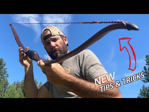 Let's make a DIY LONGBOW with two STICKS in my Backyard!