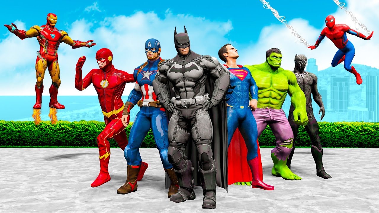 TODOS OS SUPER HEROÍS DO GTA 5 - O FILME