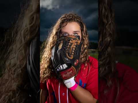 Dramatic Sports Photography Girls Baseball Edition. #sonya7rv #sportsphotography #baseball