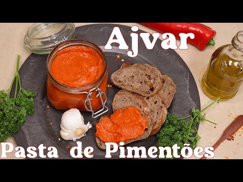 Ajvar simple homemade roasted red pepper dip recipe