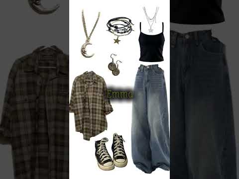 grunge outfits🌙||𝚙𝚊𝚛𝚝 𝚘𝚗𝚎|| #yournameyouroutfit #grunge #aesthetic #outfit #viralvideo #fyp