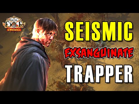 POE 3.16 - Physical Trapper Saboteur | Seismic and Exsanguinate Trap Build Guide | Path of Exile