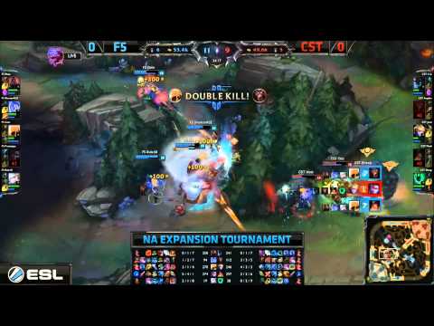 Final Five Game Winning Teamfight - F5 vs CST Game 1 (NA LCS Expansion)