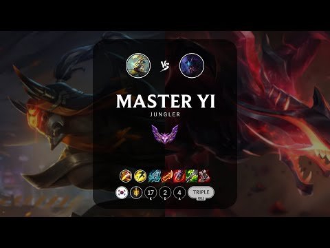 Master Yi Jungle vs Rek'Sai - KR Master Patch 13.12
