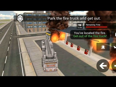 Flying Firefighter Truck | Real fire truck driving simulator | Fire fighting | Android  gameplay #2
