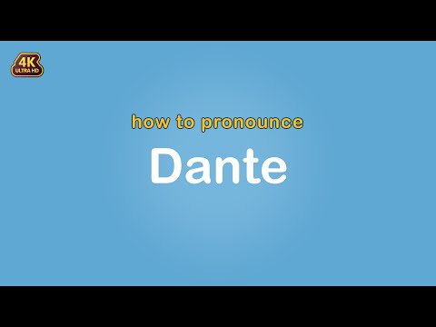 how to pronounce Dante 【Name】