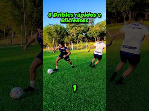 🟡 3 DRIBLES RÁPIDOS E EFICIENTES ⚡⚽😱 #futebol #tutorial #dribles #cr7 #neymar