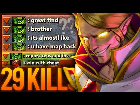 29 KILLS!! Invoker vs Zeus Mid INTENSE 54-MIN Game | Dota 2 Invoker