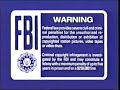Blue FBI Warning Screens 2003 2006