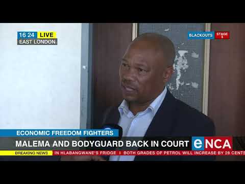 Malema and bodygaurd back in court