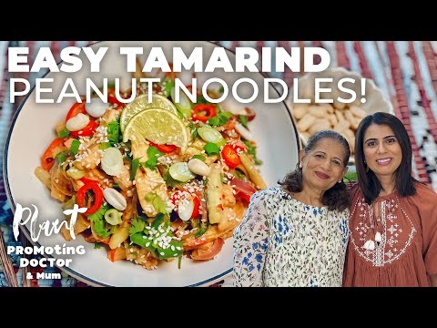 The best High Protein Plant-based noodles | Velvet Tamarind, Peanut and Tempeh