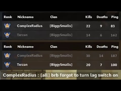 ComplexRadius & Txrzan Ping Abusers (aka Bukovskis & MartynV8) [Report] - RushTeam FPS Browser Game