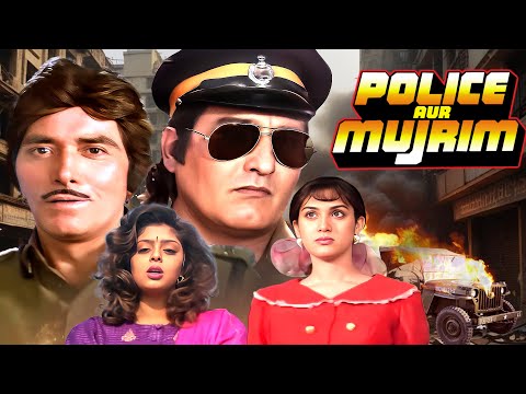 Raj Kumar & Vinod Khanna Blockbuster Hindi Movie | Police Aur Mujrim (1992) - Meenakshi S. | Nagma