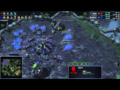 SC2 Legacy of the Void - Polt (T) VS Soulkey (Z) on Ruins of Seras