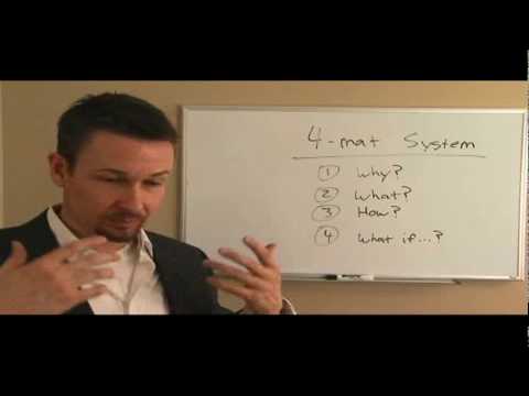 How to Use the 4MAT System (NLP Trainer's Course) - Dr. Steve G. Jones