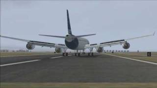 preview picture of video '*FS2004* Landing at JEJU Airport (A340-600)'