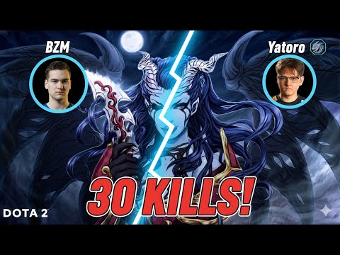 30 KILLS! BZM's QOP DOMINATES Mid Lane and SMASHES Yatoro's Anti-Mage! (DOTA 2 7.39E Patch)